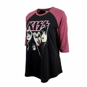 KISS Band Raglan Baseball Tee
